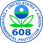 United States Environmental Protection Agency. Round seal with combined plant and water symbols in the center.