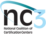 National Coalition of Certification Centers. Logo with large NC3 letters.