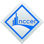 NCCER diamond-shaped logo with a road showing city sihouette in the distance.