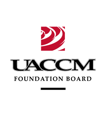 UACCM Foundation Board logo featuring ripples above the UACCM text logo.