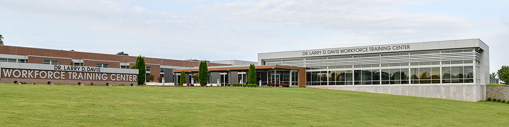 Workforce Development Center walkway and entrance.